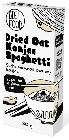 Spaghetti secchi (konjac - avena) senza glutine 80 g - DIET-FOOD