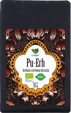 Tè Pu erh rosso in foglie bio 70 g - ECOBLIK