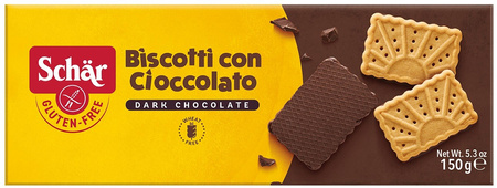 Biscotti con cioccolato - biscotti al cioccolato senza glutine 150 g - Schar