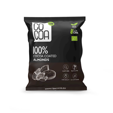 Mandorle al cacao senza zucchero aggiunto bio 70 g - COCOA