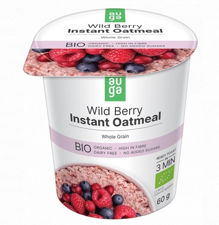 Farina d'avena integrale con frutti di bosco bio 60 g