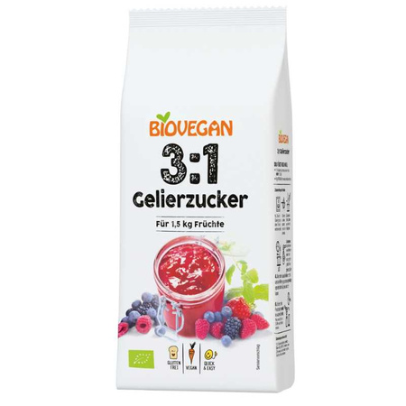 Zucchero gelificante 3:1 biologico 500 g - Biovegan