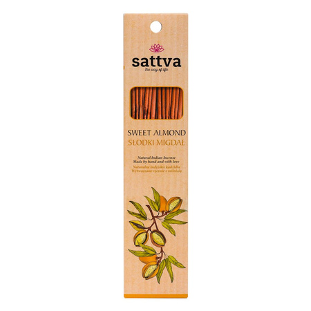 Incenso indiano alle mandorle dolci (15 pezzi) 30 g - Sattva