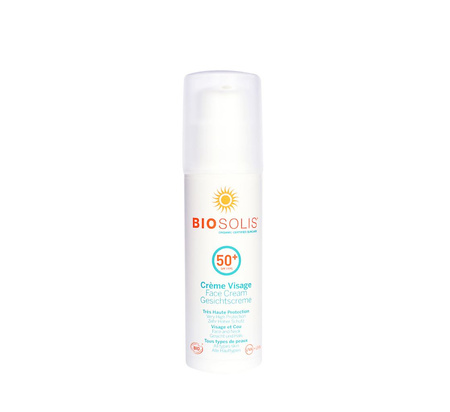 Crema solare viso SPF 50+ Bio 50 ml – Biosolis
