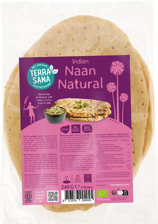 Pane naan biologico 240 g – Terrasana