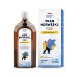 Olio di fegato di merluzzo norvegese Omega-3 (500 mg) per bambini dai 3 anni al gusto di limone integratore alimentare 500 ml – Osavi