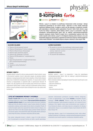 Integratore alimentare di vitamina B-Complex forte 30 compresse - Physalis