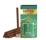Incenso indiano a colonna salvia bianca (10 pezzi) 20 g - Sattva (Ayurveda)