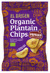Chips di platano alla paprika biologiche senza glutine 80 g – El Origen