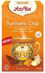 Tè chai dorato con curcuma (chai alla curcuma) bio (17 x 2 g) 34 g