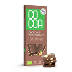 Cioccolato alla nocciola 70% meno zucchero bio 40 g - COCOA