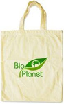 Borsa della spesa (cotone) con logo Bio Planet