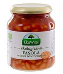 Fagioli bianchi in salsa di pomodoro bio 360 g - Ekowital