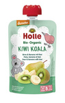 Purea in bustina Kiwi Koala (pera - banana - kiwi) senza zuccheri aggiunti dall'8° mese Demeter biologico 100 g – Holle