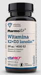 Integratore alimentare di vitamina K2 + D3 senza glutine 60 capsule - Pharmovit (Classic)
