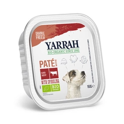 Alimento per cani paté con manzo e spirulina senza cereali Biologico 150 g – Yarrah
