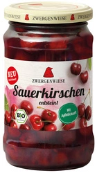 Ciliegie in sciroppo leggero senza glutine bio 360 g (195 g) (barattolo) - ZWERGENWIESE