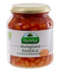 Fagioli bianchi in salsa di pomodoro biologico 360 g – Ekowital