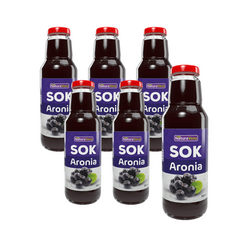 SET 6 x Succo di aronia 100 % 750 ml - Naturavena