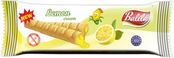 Tubetti di mais ripieni di crema al limone senza glutine 18g - Balila