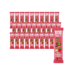 SET 30 x Snack di mele e fragole senza zuccheri aggiunti 14 g