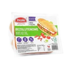 Panini per hot dog senza glutine 2 pezzi. 130 g
