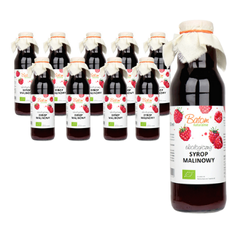 KIT 10 x sciroppo di lampone BIO 750 ml