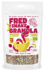 Granola biologica con ananas e banana 200 g (Fred the snake) – Diet-Food