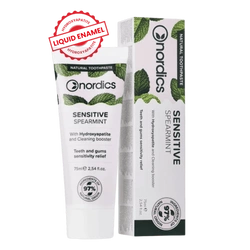 Dentifricio remineralizzante per denti sensibili con smalto liquido 75 ml - Nordics
