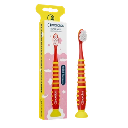 Spazzolino per bambini 10500 super soft rocket rosso e giallo - Nordics