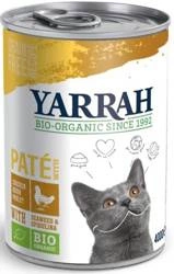 Alimento per gatti adulti, paté di pollo con spirulina e alghe Biologico 400 g – Yarrah