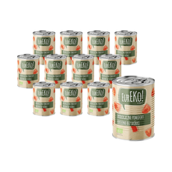 SET 12 x Pomodori pelati tagliati BIO 400 g/ 240 g