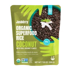 Riso espresso integrale con scaglie di cocco senza glutine 200 g - Riso Jasberry (Calorie Watchers)
