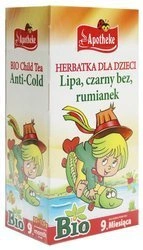 Tè per bambini - tiglio, fiori di sambuco, camomilla bio (20 x 1,5 g) 30 g