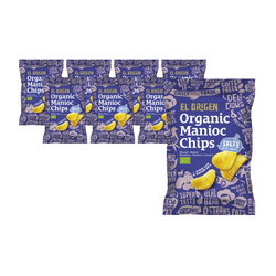 SET 8 x Patatine di manioca salate senza glutine bio 60 g