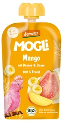 Purea di banana, guava e mango senza zuccheri aggiunti a partire da 1 anno Demeter Biologico 100 g – Mogli