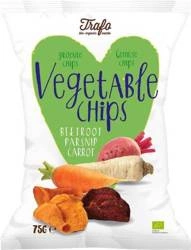 Chips di verdure al forno biologiche senza glutine 75 g – Trafo