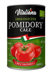 Pomodori Pelati Interi Biologici 400 g - Vitaliana