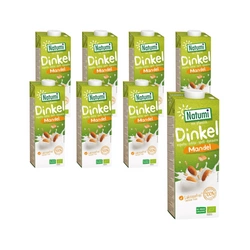  SET x8 Bevanda di farro e mandorle senza zuccheri aggiunti bio 1L