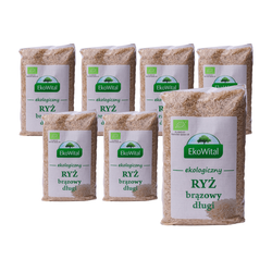 SET 7 x Riso lungo integrale bio 1 kg