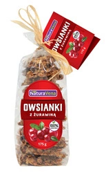 Biscotti di farina d'avena con mirtilli rossi 175 g - Naturavena