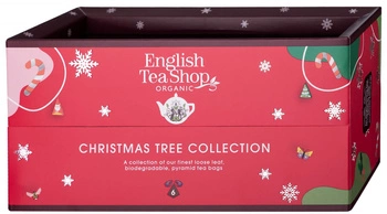 Set di tè natalizi 6 piramidi Christmas Tree Collection (6x2 g) BIOLOGICO 12 g – English Tea Shop