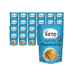 SET 25 x Spaghetti keto senza glutine (pappardelle di konjac) pasta bio 270 g - keto chef (meglio degli alimenti)