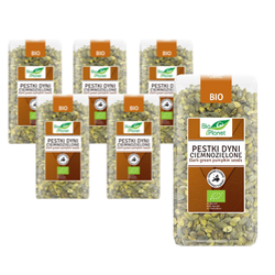 KIT 6 x semi di zucca verde scuro (coltivati in Europa) BIO 350 g