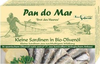Sardine in olio d'oliva biologico 120 g