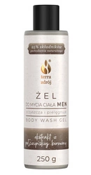 Gel doccia detergente e condizionante per uomo 250 g - Terra Zdrój (serie torba)
