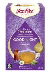 Tisana per i sensi della buonanotte con olio essenziale di lavanda biologico (17 x 2,1 g) 35,7 g – Yogi Tea