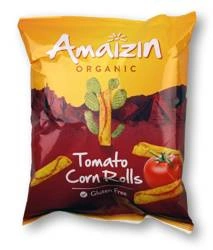 Patatine di mais al pomodoro rotoli senza glutine bio 100 g