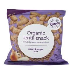 Snack croccanti di lenticchie con cipolla e pepe senza glutine BIO 60 g – Biopont