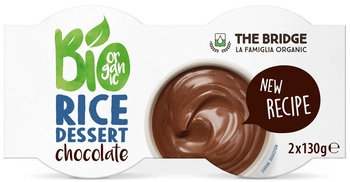 Dessert di riso e cioccolato senza glutine BIO (2 x 130 g) 260 g - The Bridge